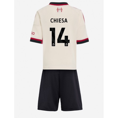 Liverpool Federico Chiesa #14 Seconda Maglia Bambino 2025-26 Manica Corta (+ Pantaloni corti)